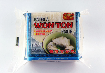 Pâtes à Won Ton -  épaisseur mince