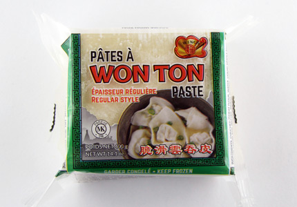 Pâtes à Won Ton - épaisseur régulière